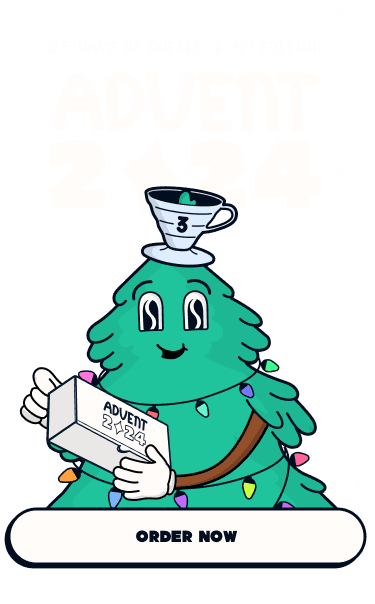 25 days of coffee. 4th edition. Advent 2024. Order now.